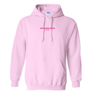 KKG- Pink Smile Back Sorority Hooded Sweatshirt