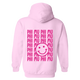 PHI MU- Pink Smile Back Sorority Hooded Sweatshirt