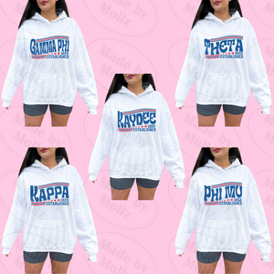 The Red White & Blue Sorority Hooded Sweatshirt