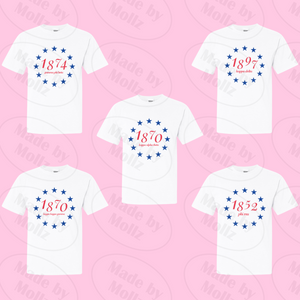 Circle of Stars Sorority Tee