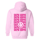 SK- Pink Smile Back Sorority Hooded Sweatshirt