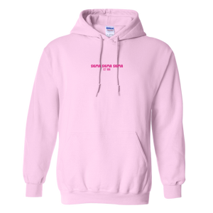 SIGMA- Pink Smile Back Sorority Hooded Sweatshirt