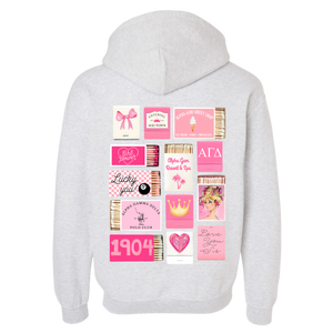 AGD- Pink Matchbox Sorority Hooded Sweatshirt