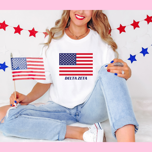 American Flag Sorority Tee