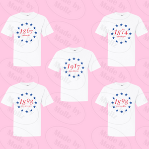 Circle of Stars Sorority Tee