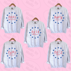 Circle of Stars Crewneck Sorority Sweatshirt