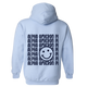 ALPHA O- Blue Smile Back Sorority Hooded Sweatshirt