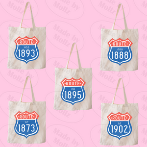 Route 66 Sorority Tote Bag