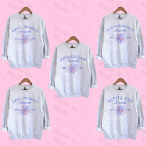 Fireworks Crewneck Sorority Sweatshirt