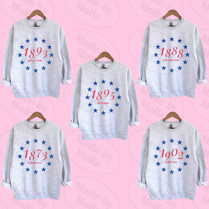 Circle of Stars Crewneck Sorority Sweatshirt