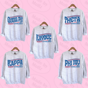 The Red White & Blue Crewneck Sorority Sweatshirt