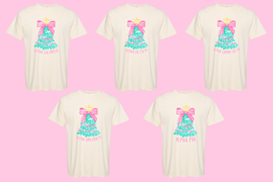 Pink Bow Tree Sorority Tee