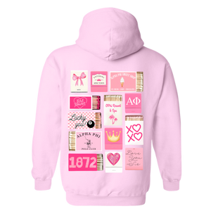 APHI- Pink Matchbox Sorority Hooded Sweatshirt