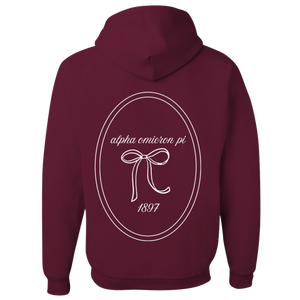 AOII- Love Knot Locket Sorority Hooded Sweatshirt