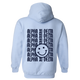 AXID- Blue Smile Back Sorority Hooded Sweatshirt