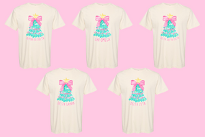 Pink Bow Tree Sorority Tee