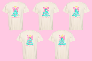 Pink Bow Tree Sorority Tee