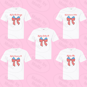 Patriotic Bow Sorority Tee