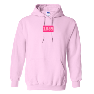 AXO- Pink Matchbox Sorority Hooded Sweatshirt