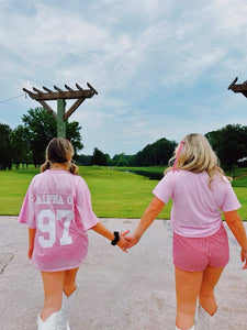 Varsity Sorority Pink Jersey