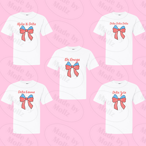 Patriotic Bow Sorority Tee