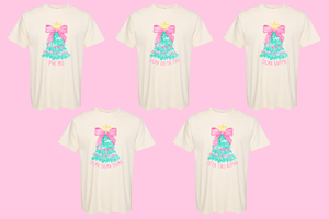 Pink Bow Tree Sorority Tee