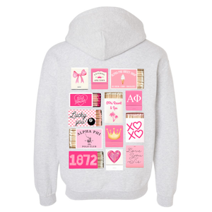 APHI- Pink Matchbox Sorority Hooded Sweatshirt