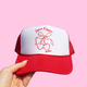 Cherry Bow Trucker Hat