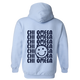 CHI O- Blue Smile Back Sorority Hooded Sweatshirt