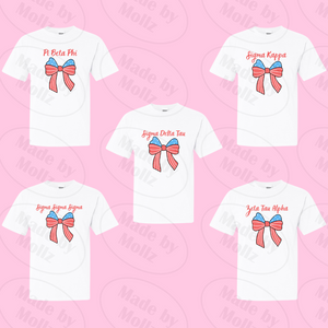 Patriotic Bow Sorority Tee