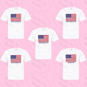 American Flag Sorority Tee