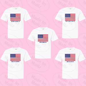 American Flag Sorority Tee