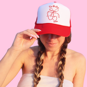 Cherry Bow Trucker Hat