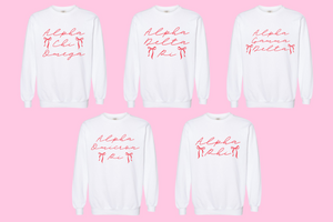 Christmas Ribbons Sorority Sweatshirt