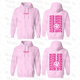 Smile Back Sorority Hooded Sweatshirt Light Pink