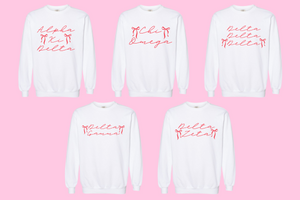 Christmas Ribbons Sorority Sweatshirt