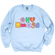 CHI O- Patchwork Sorority Crewneck Sweatshirt