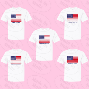 American Flag Sorority Tee