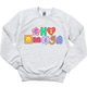 CHI O- Patchwork Sorority Crewneck Sweatshirt