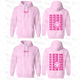 Smile Back Sorority Hooded Sweatshirt Light Pink