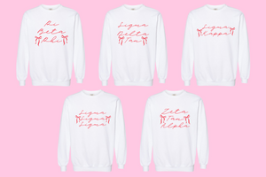 Christmas Ribbons Sorority Sweatshirt