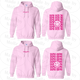 Smile Back Sorority Hooded Sweatshirt Light Pink