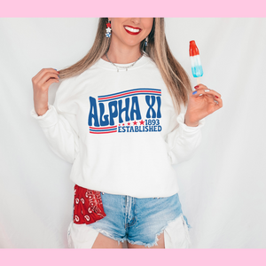 The Red White & Blue Crewneck Sorority Sweatshirt