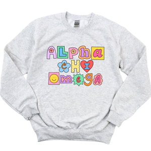 AXO- Patchwork Sorority Crewneck Sweatshirt