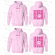 Smile Back Sorority Hooded Sweatshirt Light Pink