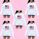 American Flag Sorority Hooded Sweatshirt