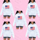 American Flag Sorority Hooded Sweatshirt