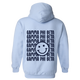 GPHI- Blue Smile Back Sorority Hooded Sweatshirt