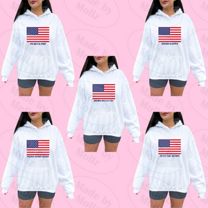 American Flag Sorority Hooded Sweatshirt