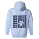 THETA- Blue Smile Back Sorority Hooded Sweatshirt